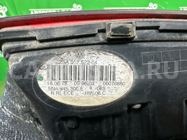 Фонарь Volkswagen Tiguan 2016-2025 5NA945308E, правый Volkswagen Tiguan 