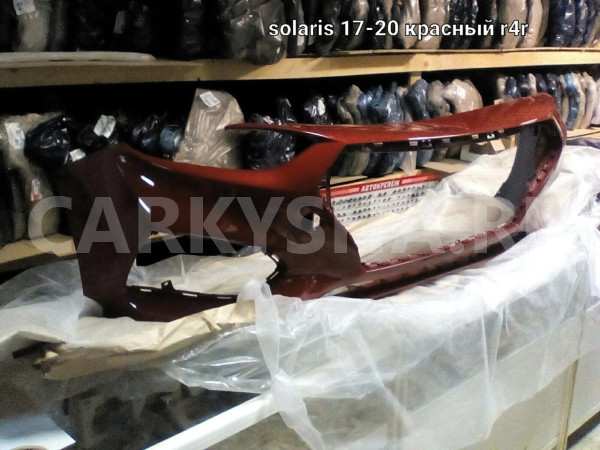 Бампер передний   17-20 красный r4r Hyundai Solaris II – седан оригинальный номер 86511H5000