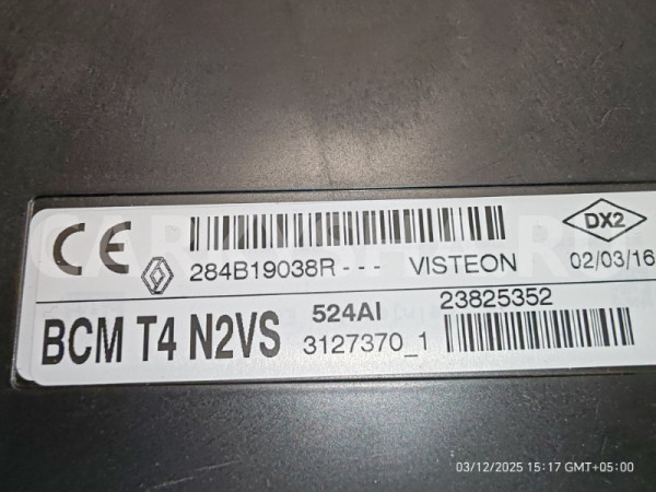 Блок комфорта Renault Sandero 2 Stepway 2015 284B19038R К4М Renault Sandero 