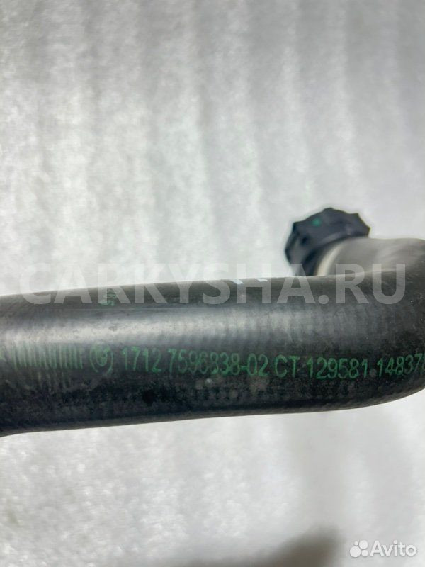 Патрубок системы охлаждения BMW 3 F30 N20B20 2012 BMW 3er оригинальный номер 17 12 7 596 838