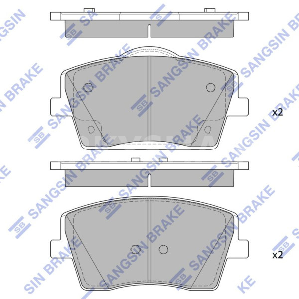 Колодки тормозные (Спереди)   19 Geely Tugella I оригинальный номер sp4357