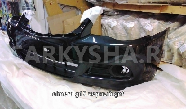 Бампер передний   g15  12-19  черный  gnf Nissan Almera III (G15) оригинальный номер 62022-4AA0H