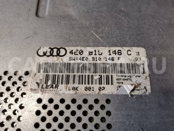 Tv тюнер Audi A8 D3/4E Audi 200 оригинальный номер 4E0910146F