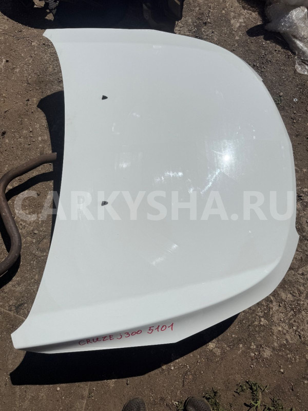 капот Chevrolet Cruze оригинал  белый, рестайлинг Chevrolet Cruze оригинальный номер 94537888