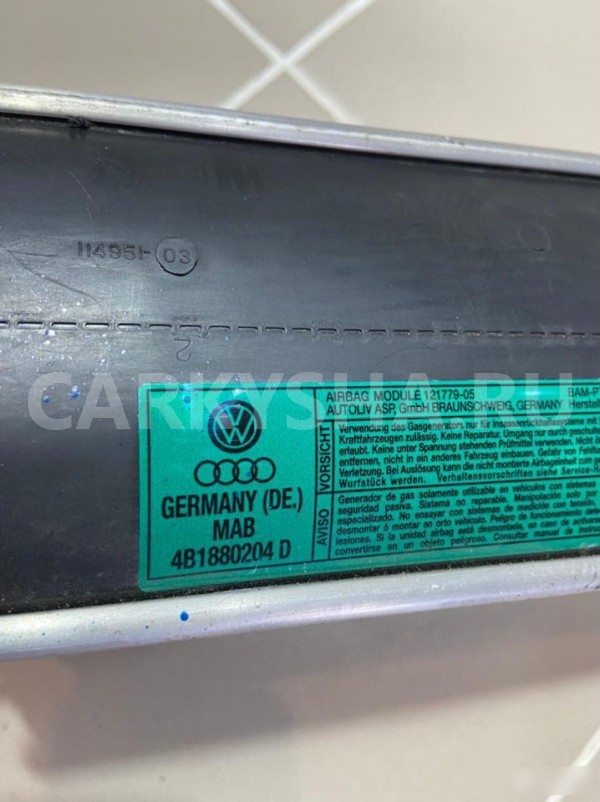Подушка безопасности пассажира Audi A6 C5 Audi 200 оригинальный номер 4B1880204D