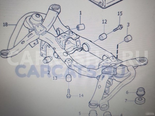 Сайлентблок цапфы Volvo XC90 Volvo XC90 