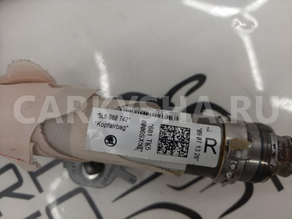 Подушка безопасности шторка правая Skoda Yeti 5L Skoda Yeti 