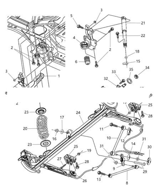 Кулак  задний правый Chrysler Pt Cruiser Cabrio(2000-2010) Chrysler 200 