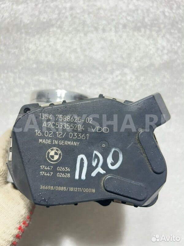 Дроссельная заслонка BMW 3 F30 N20B20 2012 BMW 3er оригинальный номер 13 54 7 588 625