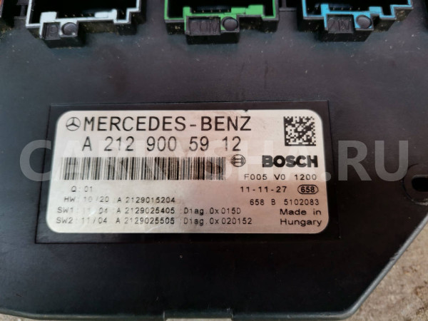 Блок предохранителей, реле под капот A2129005912 Mercedes-Benz GLK-Class X204 Mercedes-Benz CLK-klasse оригинальный номер A2129005912