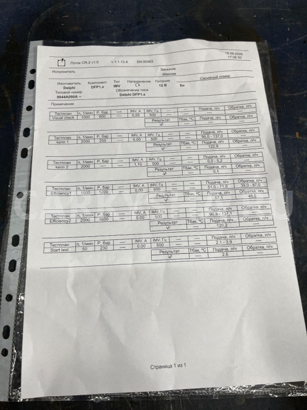 ТНВД  D20DT D27DT SsangYong Ssang Yong Actyon оригинальный номер 6650700401