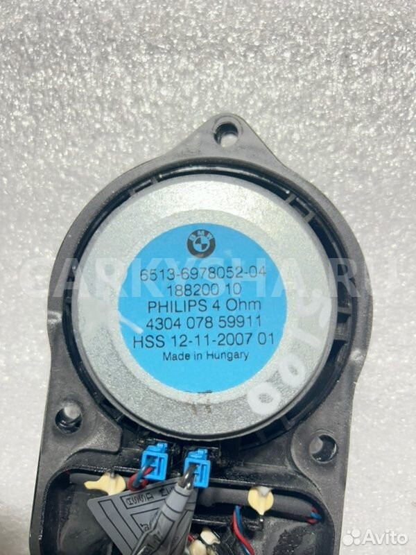 Динамик Hifi передний BMW X5 E70 N52B30AF 2008 BMW X5 оригинальный номер 65 12 6 978 052