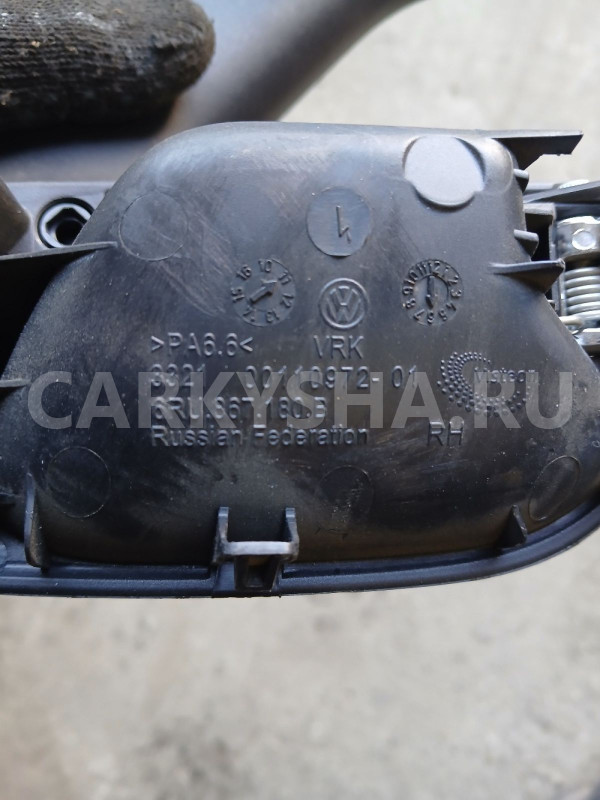 Ручка двери внутренняя правая, поло 5, 6RU867180B Volkswagen Polo оригинальный номер 6RU867180B