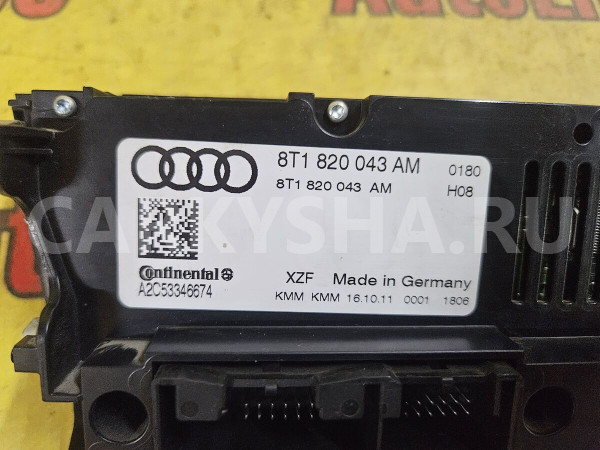 Блок управления климатической установкой Audi 200 оригинальный номер 8T1820043AM