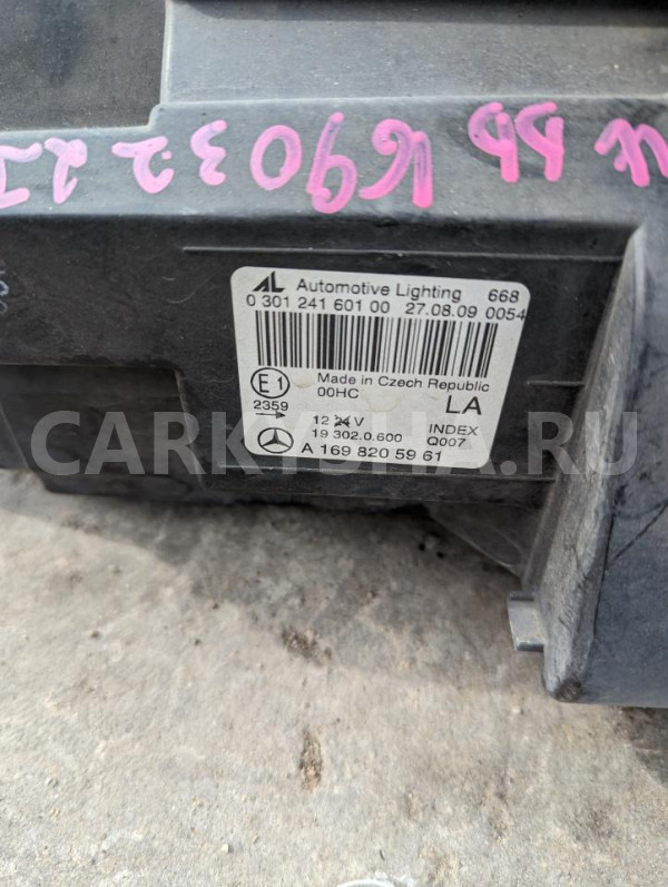 Фара Mercedes-Benz A-klasse оригинальный номер A1698205961