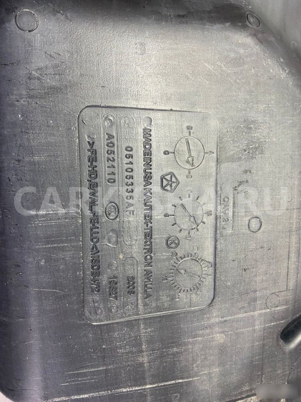 Бензобак Dodge Caliber SE 2008 Dodge Caliber оригинальный номер 05105335AF