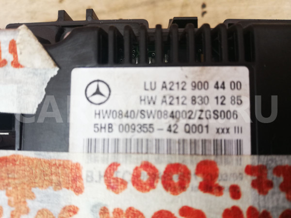 Блок управления климат-контролем A2129004400 Mercedes-Benz E-Class W212 Mercedes-Benz E-klasse оригинальный номер A2129004400