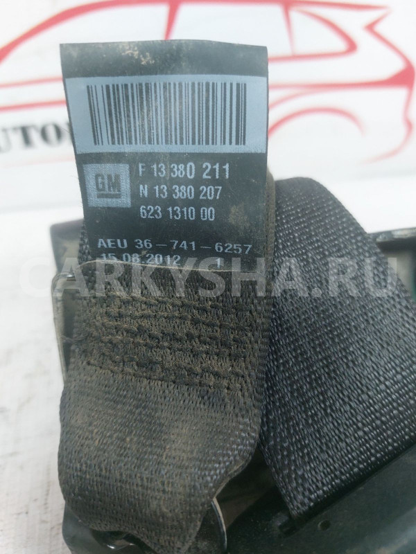 Ремень безопасности задний правый Opel Astra J Opel Astra оригинальный номер 13380211