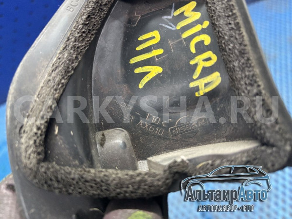 Уголок внутренний крышка левого зеркала Micra K12 Nissan Micra оригинальный номер 80293ax610