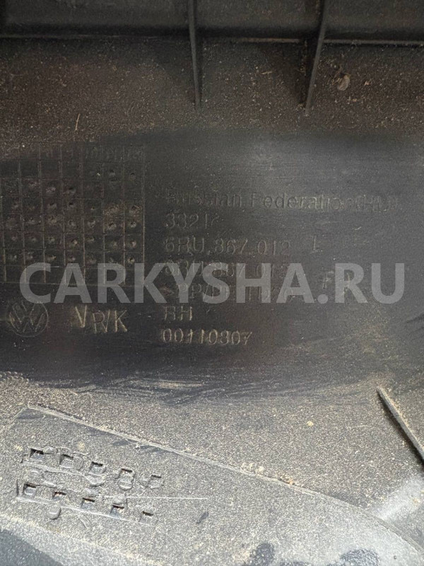 Карта двери Volkswagen Polo V (2009—2015) Volkswagen Polo оригинальный номер 6ru867012