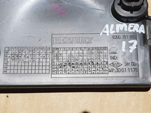 Кронштейн Nissan Almera G15 (2012—2018) Nissan Almera оригинальный номер 8200781882