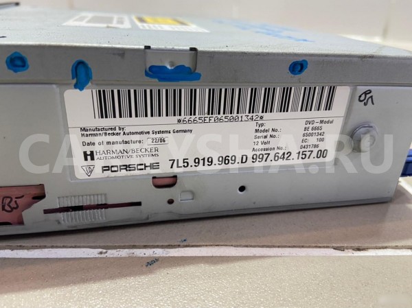 Блок навигации Porsche Cayenne 1 Porsche Cayenne оригинальный номер 7L5919969D