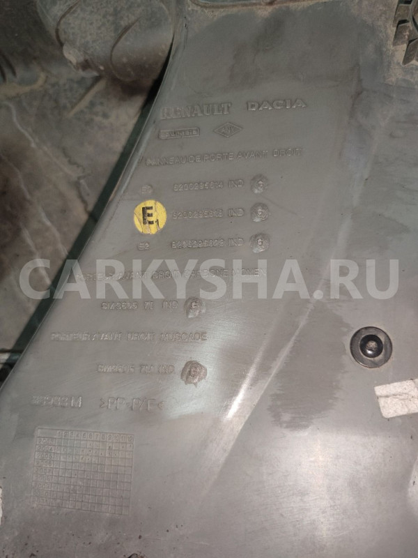 Обшивка двери передней правой Renault Logan Renault 15 оригинальный номер 8200295614