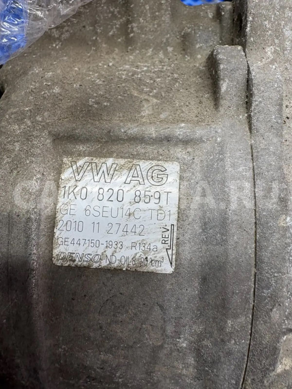 Компрессор кондиционера Volkswagen Golf Mk6 (2008—2012) Volkswagen Golf оригинальный номер 1K0820859T