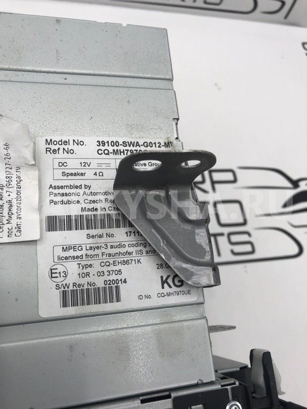 Магнитола Honda CR-V 3 RE5 R20A2 2.0 2010 Honda CR-V 