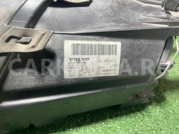 Фара ксеноновая Volvo S80 оригинальный номер 31214348, 31214347