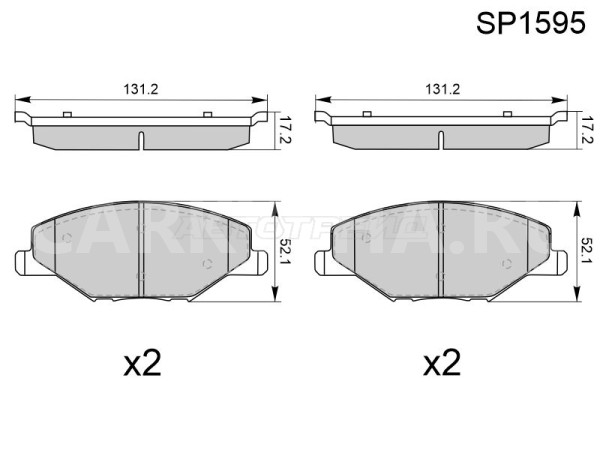 колодки перед Volkswagen Polo V Седан оригинальный номер sp1595