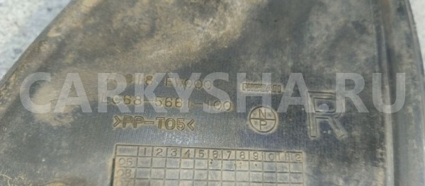 Подкрылок Nissan Almera G15 (2012—2018) Nissan Almera оригинальный номер 78818ew000