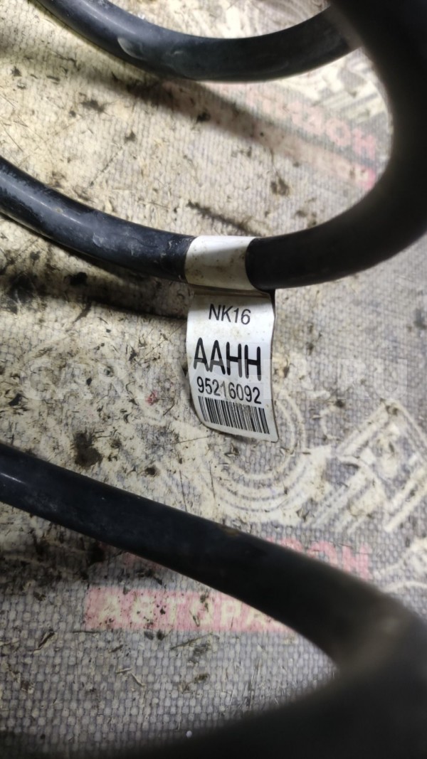 Пружина задняя Шевроле Авео Т300 Chevrolet Aveo оригинальный номер 95216092