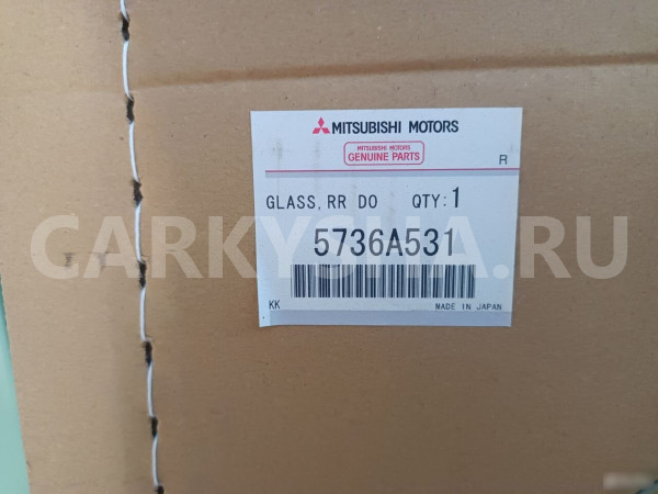 Стекло двери задней левой Митцубиси Аутленднр хл Mitsubishi i оригинальный номер 5736A531