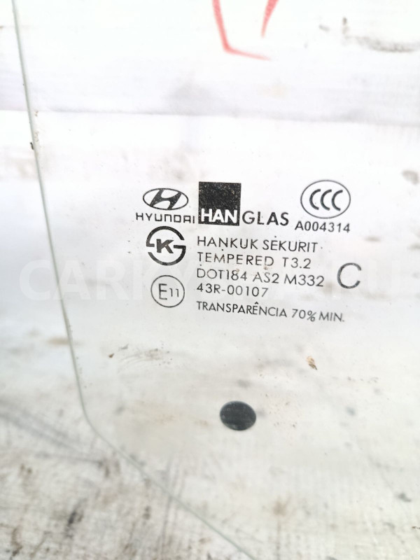 Стекло задней правой двери Hyundai Getz Hyundai Getz оригинальный номер 834201C010