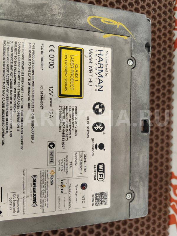 Головное устройство NBT BMW 5er оригинальный номер 65 12 9 343 403, 65 12 9 343 403, 65129343403, 9343403, 65 12 9 332 995, 65129332995, 9332995, 65 12 9 347 819, 65129347819, 9347819
