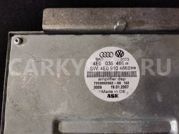 Блок управления 4E0910466B Audi A8 2007 D3/4E Audi 200 оригинальный номер 4E0910466B