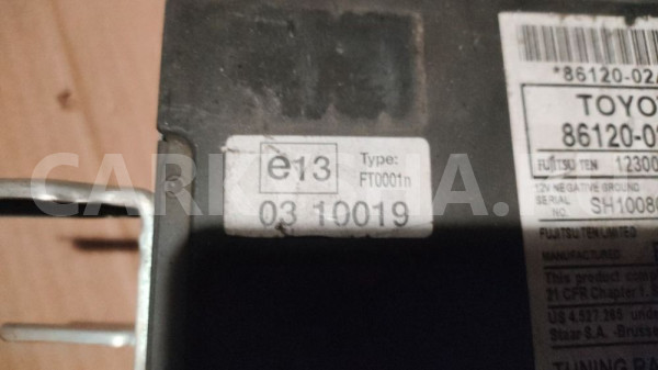 Магнитола штатная Toyota Auris E 150 Toyota Auris оригинальный номер 86120-02a50
