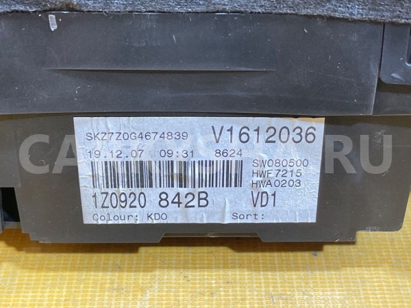 Панель приборов Skoda Octavia II (2004—2009) Skoda Octavia оригинальный номер 1Z0920842B