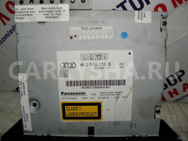 CD-чейнджер компакт-дисков на Audi Q7 (4LB) Audi 200 оригинальный номер 4L0910110B