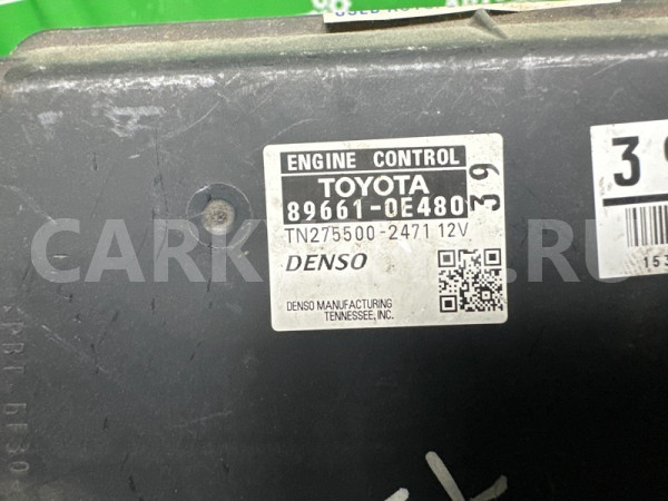 Блок управления двигателем Lexus RX350 2009-2015 896610E480 Lexus RX 
