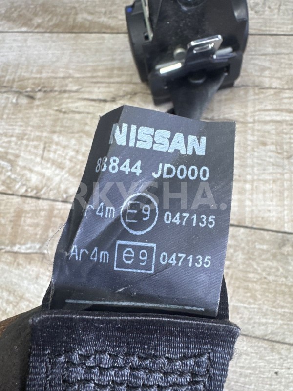 Ремень безопасности задний Nissan Qashqai J10 Nissan Qashqai оригинальный номер 88844jd000