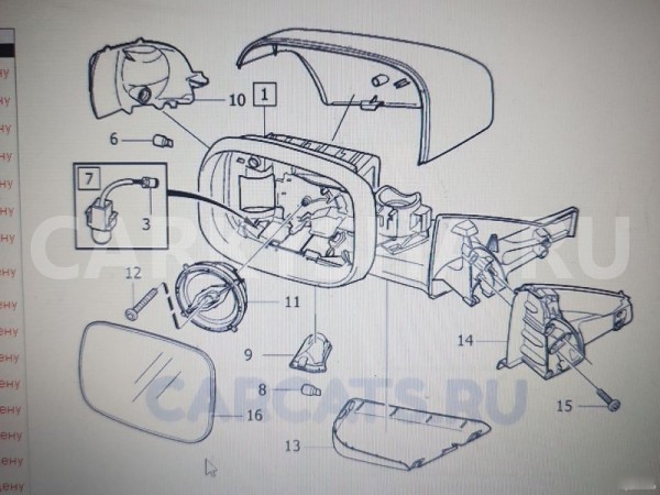 Крышка зеркала правая Volvo S80 Volvo S80 