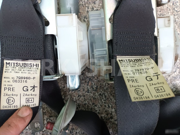 Ремень безопасности передний Митцубиси Лансер 10 Mitsubishi Lancer оригинальный номер 7000A406XA 7000A405XB 7Q8960P 7Q7970P