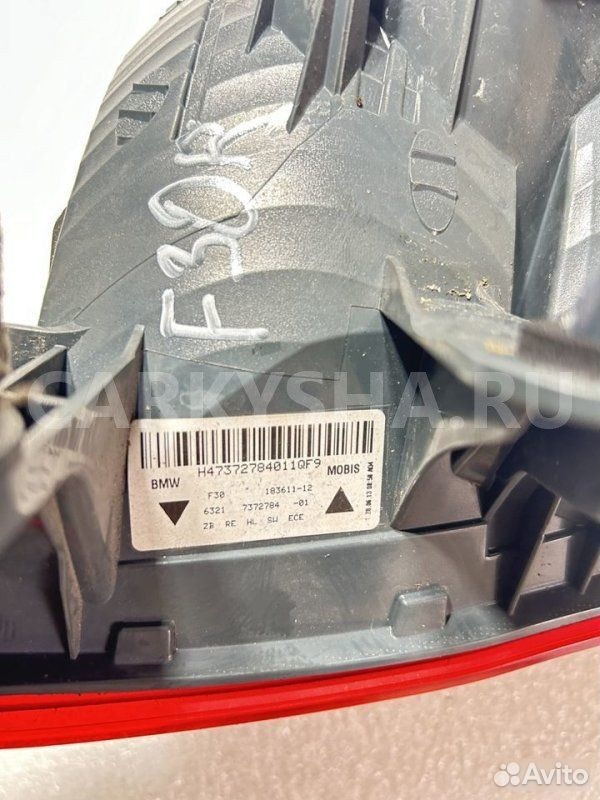 Фонарь задний правый BMW 3 F30 N20B20 2012 BMW 3er оригинальный номер 63 21 7 312 846