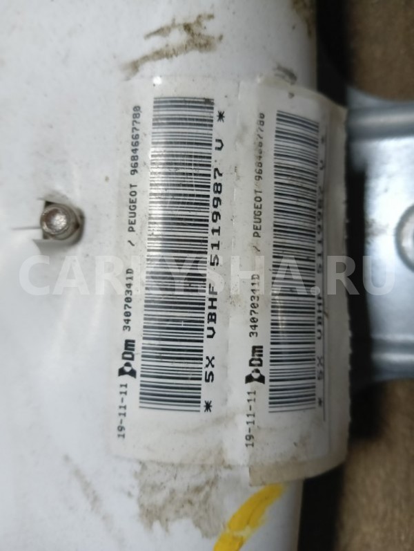 Подушка безопасности шторка Прав. Peugeot 3008 2010-2017 9684667780 Peugeot 3008 