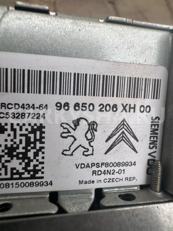 Магнитола штатная Peugeot 308 Chevrolet Aveo оригинальный номер 96650206