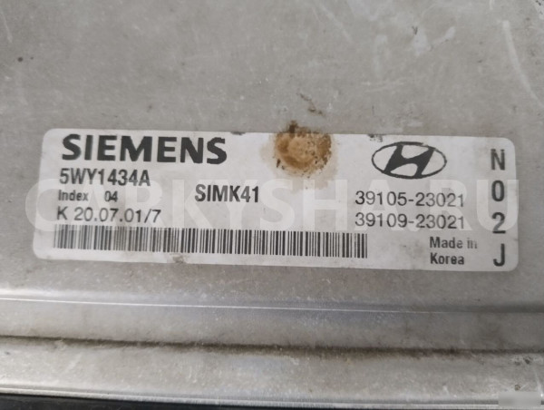 Эбу Hyundai Elantra 2000-2006 3910923021 Hyundai Elantra оригинальный номер 3910923021