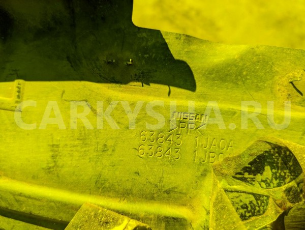 Защита крыла Nissan Elgrand оригинальный номер 638431JA0A