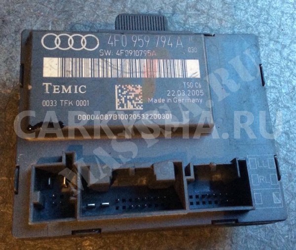 ECU дверь RHR Audi A6 III (C6) Седан оригинальный номер 4F0959794A 4F0959794 4F0910795A 4F0 959 794 A 4F0 959 794 4F0 910 795 A